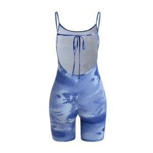 Blue Tye die romper